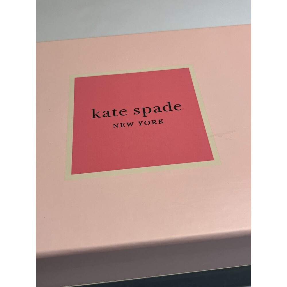Kate Spade Cherrywood Suede Leather Gold Metal Embellished Loafers Shoes Sz 9M - Picture 5 of 15